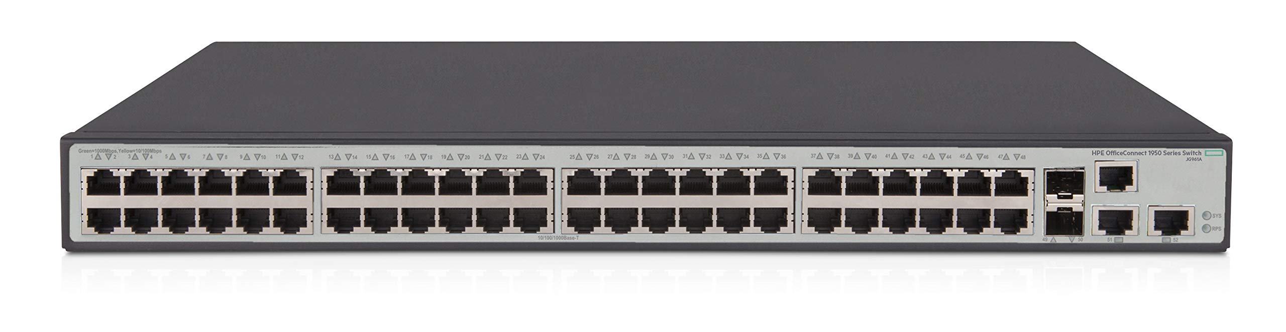 HPE OfficeConnect 1950 48-Port Gig Switch-48xGE|2xSFP+|2x10GBASE-T
